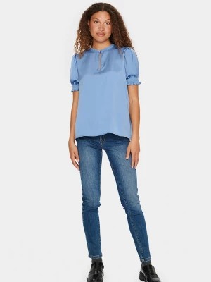 Zdjęcie produktu SAINT TROPEZ Bluzka "Saint Tropez" w kolorze błękitnym rozmiar: L
