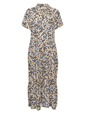 Zdjęcie produktu SAINT TROPEZ Sukienka "Eda" w kolorze jasnożółto ze wzorem rozmiar: XL