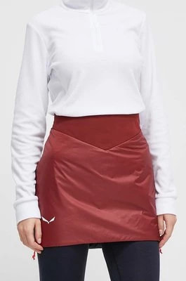 Zdjęcie produktu Salewa spódnica sportowa Sella TirolWool kolor bordowy mini prosta
