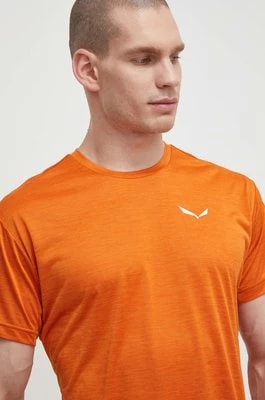 Zdjęcie produktu Salewa t-shirt sportowy Puez Melange Dry kolor pomarańczowy melanżowy 00-0000026537