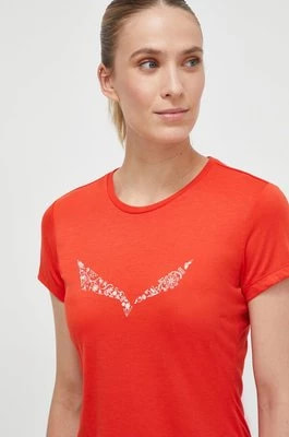 Zdjęcie produktu Salewa t-shirt sportowy Solid Dry kolor czerwony 00-0000027019