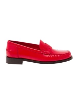 Zdjęcie produktu Salvatore Ferragamo, Czerwone płaskie buty dla mężczyzn Red, female,