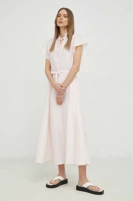 Zdjęcie produktu Samsoe Samsoe sukienka kolor różowy maxi rozkloszowana