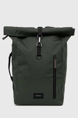 Zdjęcie produktu Sandqvist plecak Dante Vegan kolor zielony duży gładki SQA2287