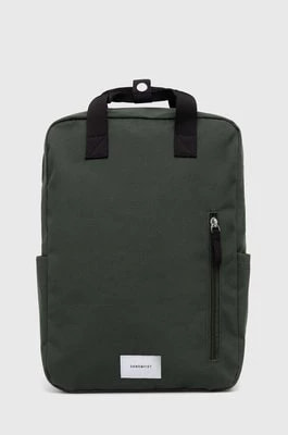 Zdjęcie produktu Sandqvist plecak Knut kolor zielony duży gładki SQA2273