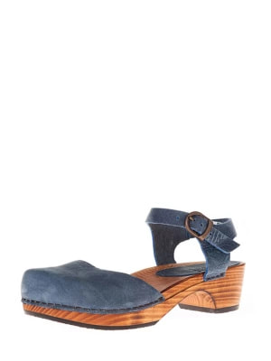Zdjęcie produktu Sanita Skórzane sandały "Sita" w kolorze niebieskim rozmiar: 36