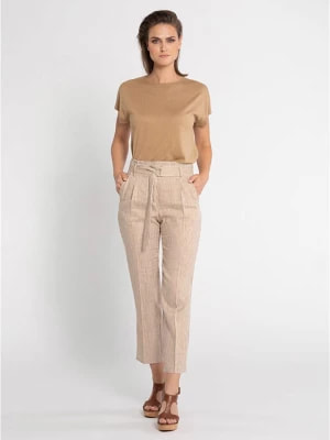 Zdjęcie produktu SCHNEIDERS Spodnie "Leyla" w kolorze beżowym rozmiar: 38