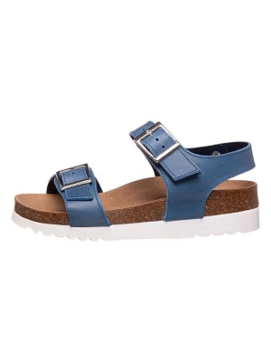 Zdjęcie produktu Scholl Skórzane sandały "Filippa" w kolorze niebieskim rozmiar: 39