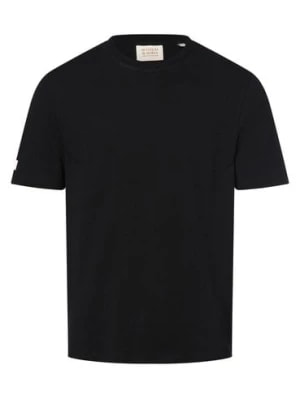 Zdjęcie produktu Scotch & Soda T-shirt z zawartością lnu Mężczyźni Bawełna czarny jednolity,