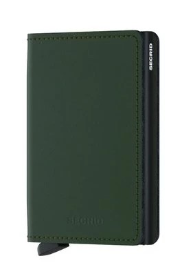 Zdjęcie produktu Secrid Portfel skórzany męski kolor zielony SM.GREEN.BLACK-Green.Blac