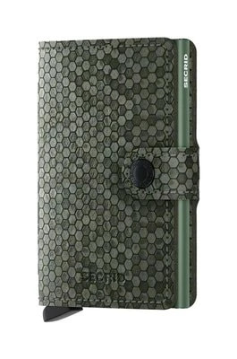 Zdjęcie produktu Secrid portfel skórzany Miniwallet Hexagon Green kolor zielony