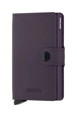 Zdjęcie produktu Secrid portfel skórzany Miniwallet Matte Dark Purple kolor fioletowy