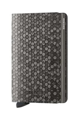 Zdjęcie produktu Secrid portfel skórzany Slimwallet Hexagon Grey kolor szary