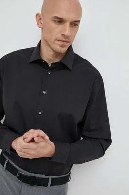 Zdjęcie produktu Seidensticker koszula bawełniana Shaped męska kolor czarny slim 01.293690