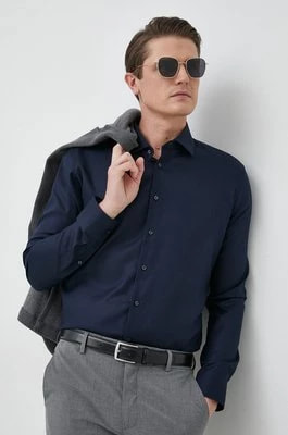 Zdjęcie produktu Seidensticker koszula bawełniana X-Slim męska kolor granatowy slim z kołnierzykiem klasycznym 01.493650