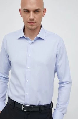 Zdjęcie produktu Seidensticker koszula bawełniana X-Slim męska kolor niebieski slim z kołnierzykiem klasycznym 01.493650