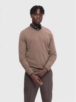 Zdjęcie produktu Selected Homme Sweter 16090147 Beżowy Regular Fit