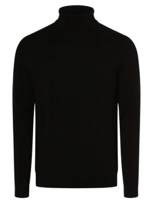 Zdjęcie produktu Selected Sweter męski Mężczyźni Bawełna czarny jednolity,