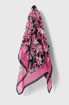 Zdjęcie produktu Silvian Heach apaszka damska kolor różowy wzorzysta