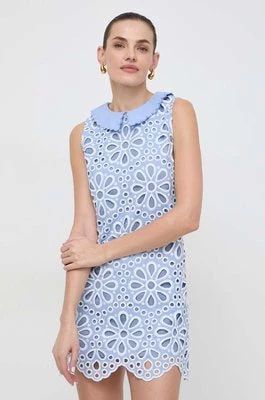 Zdjęcie produktu Silvian Heach sukienka bawełniana kolor niebieski mini prosta