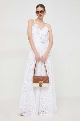 Zdjęcie produktu Silvian Heach sukienka kolor biały maxi rozkloszowana