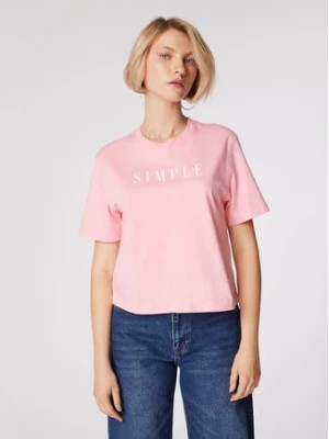 Zdjęcie produktu Simple T-Shirt TSD501 Różowy Cropped Fit