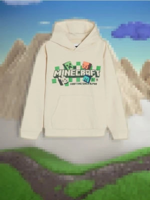 Zdjęcie produktu Sinsay - Bluza Minecraft - kremowy