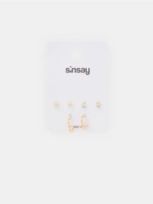 Zdjęcie produktu Sinsay - Kolczyki 3 pack - złoty