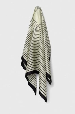 Zdjęcie produktu Sisley apaszka jedwabna kolor beżowy wzorzysta