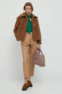 Zdjęcie produktu Sisley kurtka damska kolor brązowy przejściowa