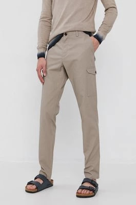 Zdjęcie produktu Sisley Spodnie męskie kolor beżowy proste