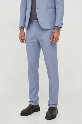Zdjęcie produktu Sisley spodnie męskie kolor niebieski dopasowane