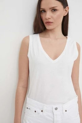 Zdjęcie produktu Sisley top bawełniany kolor biały
