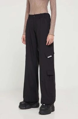 Zdjęcie produktu Sixth June spodnie damskie kolor czarny proste high waist