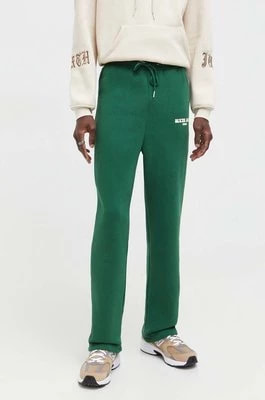 Zdjęcie produktu Sixth June spodnie dresowe kolor zielony z nadrukiem