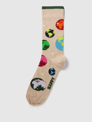 Zdjęcie produktu Skarpety z nadrukiem z motywem model ‘Planet Earth’ Happy Socks