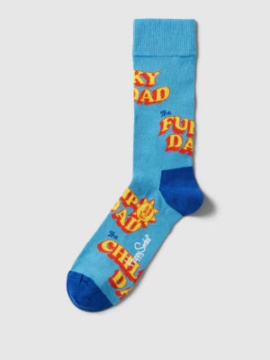 Zdjęcie produktu Skarpety z nadrukiem z napisem model ‘Number One Dad’ Happy Socks