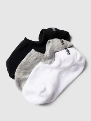 Zdjęcie produktu Skarpety z wyhaftowanym logo w zestawie 3 szt. model ‘Invisible Socks’ Snocks