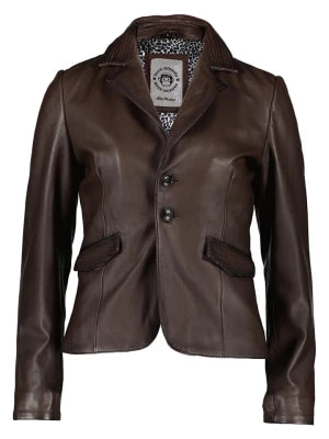 Zdjęcie produktu BLUE MONKEY Skórzana kurtka w kolorze brązowym rozmiar: M