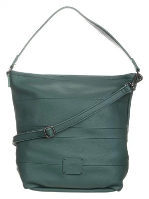 Zdjęcie produktu FREDs BRUDER Skórzana torebka "Lotta" w kolorze zielonym - 33 x 35 x 15 cm rozmiar: onesize