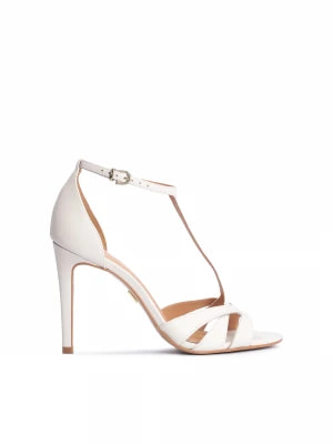 Zdjęcie produktu Skórzane sandały damskie w kolorze off-white Kazar