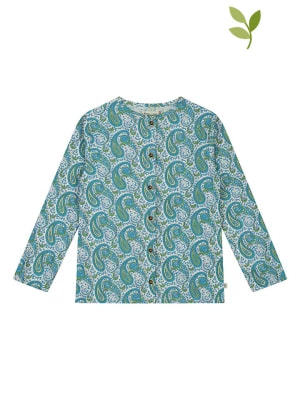 Zdjęcie produktu Smitten Organic Bluza w kolorze turkusowym ze wzorem rozmiar: 98/104