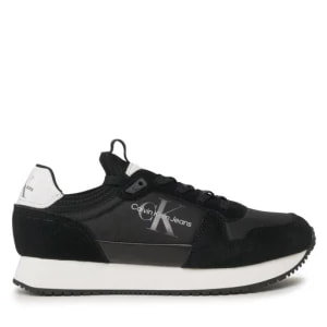 Zdjęcie produktu Sneakersy Calvin Klein Jeans Retro Runner Laceup Refl YM0YM00742 Black/Bright White BEH