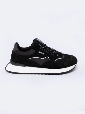 Zdjęcie produktu Sneakersy męskie z zamszowymi wstawkami czarne NN174321 906 BIG STAR