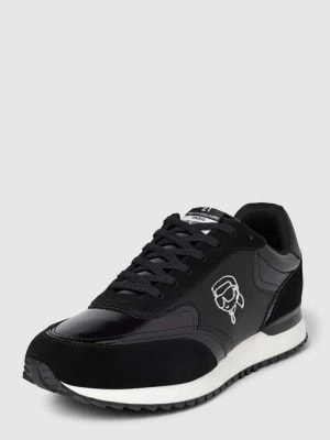 Zdjęcie produktu Sneakersy skórzane z aplikacją z logo Karl Lagerfeld