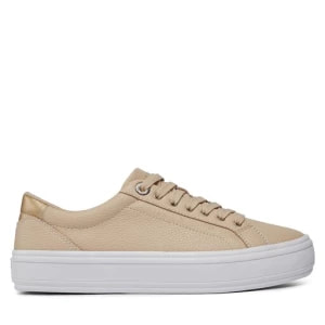 Zdjęcie produktu Sneakersy Tommy Hilfiger Essential Vulc Leather Sneaker FW0FW07778 White Clay AES