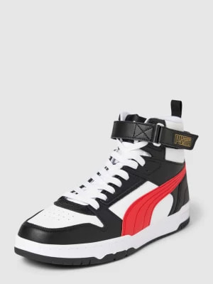 Zdjęcie produktu Sneakersy wysokie skórzane z obszyciem w kontrastowym kolorze model ‘Game’ Puma