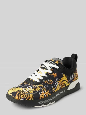 Zdjęcie produktu Sneakersy z nadrukiem z logo i motywem model ‘FONDO DYNAMIC’ Versace Jeans Couture