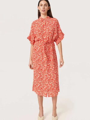 Zdjęcie produktu Soaked in Luxury Sukienka "Zaya" w kolorze czerwono-kremowym rozmiar: XL