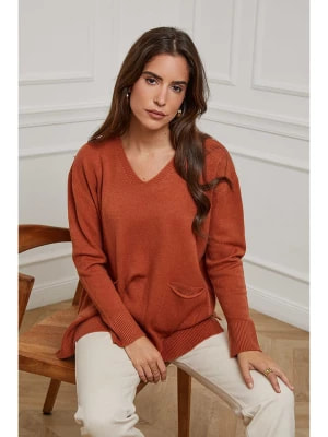 Zdjęcie produktu Soft Cashmere Sweter w kolorze jasnobrązowym rozmiar: 38/40